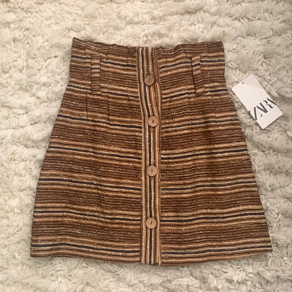 Zara Striped Rustic Skirt